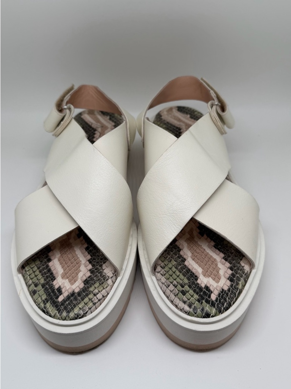 AGL Maya Cross-Strap Platform Sandals Sz 38.5